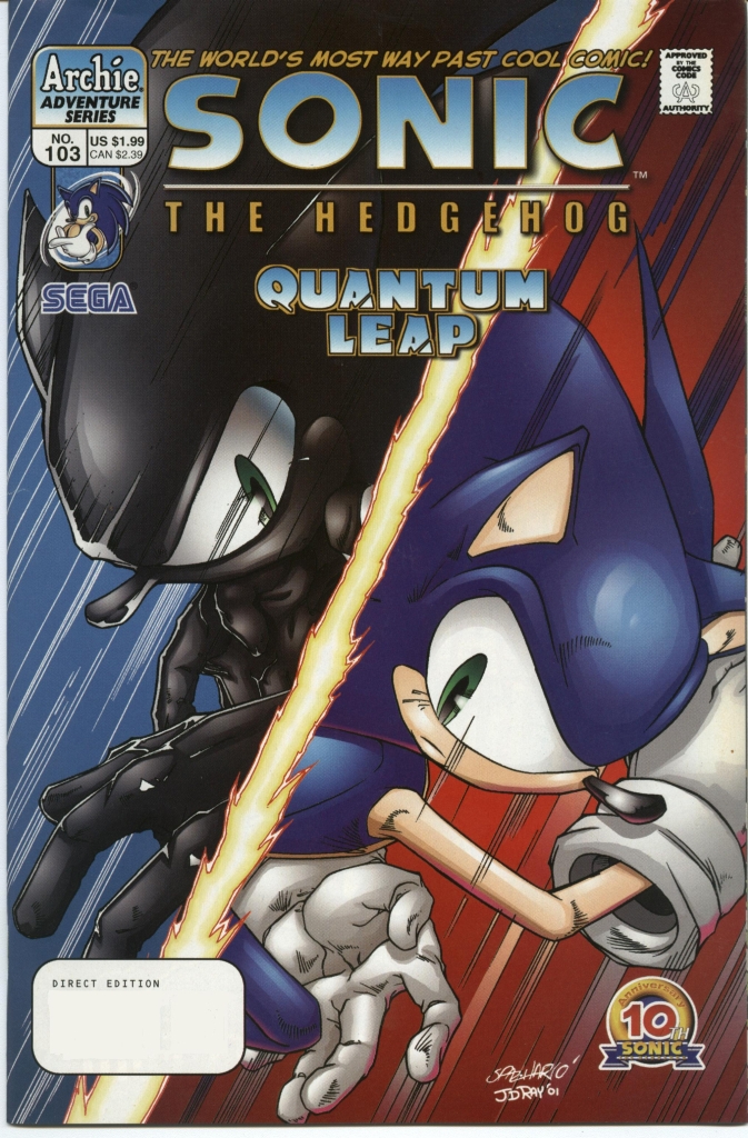 Sonic - Archie Adventure Series January 2002 Comic cover page